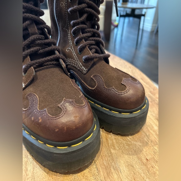 Dr. Martens 1B99 Gothic Americana Mid-Calf Platform Boots – Brown - US 5 Fits 6 - Picture 9 of 16